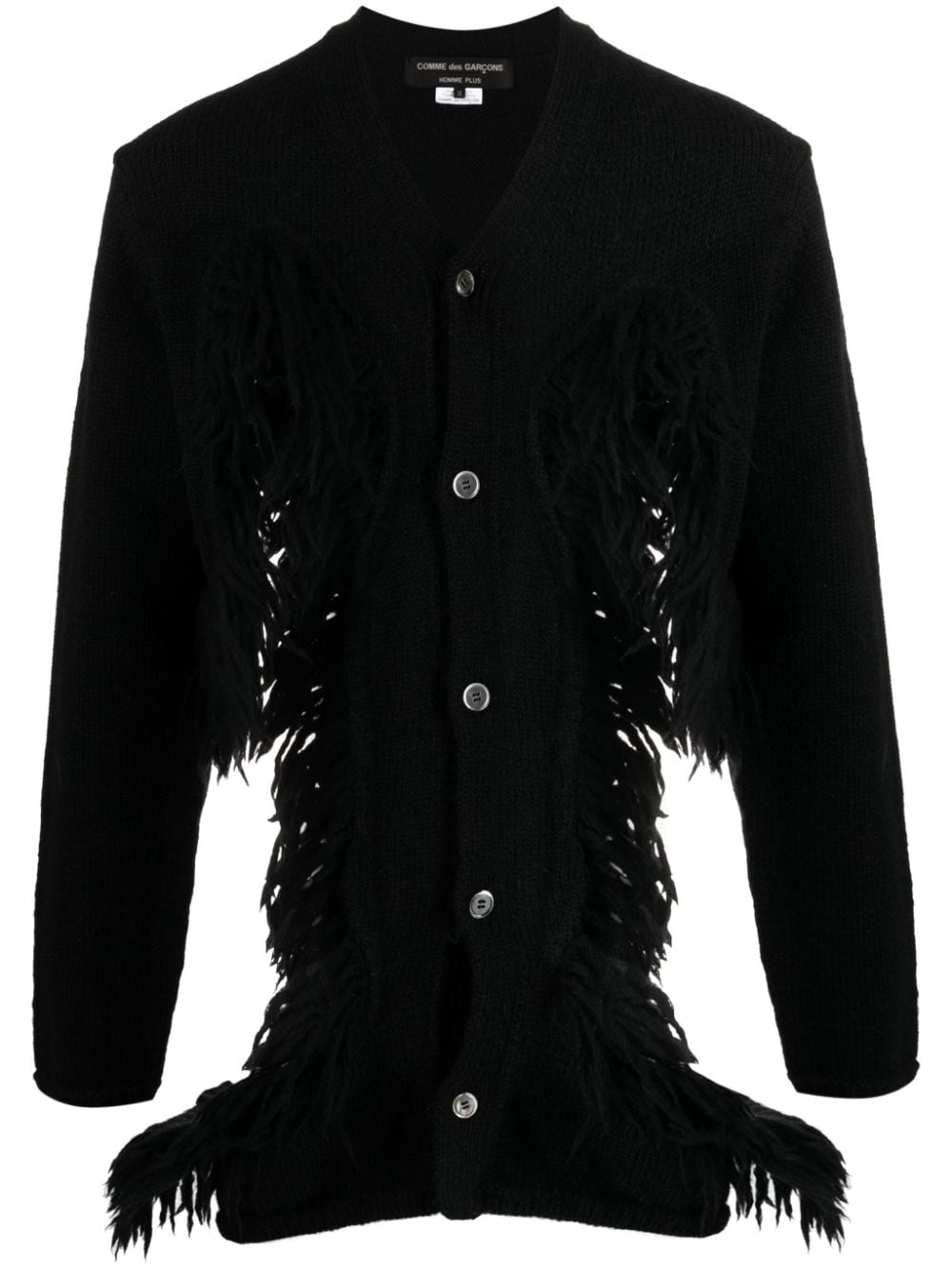 Comme Des Garçons Cardigan im Distressed-Look - Schwarz von Comme Des Garçons