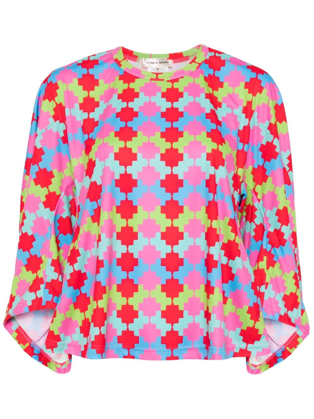 Comme Des Garçons graphic-print tunic - Rosa von Comme Des Garçons