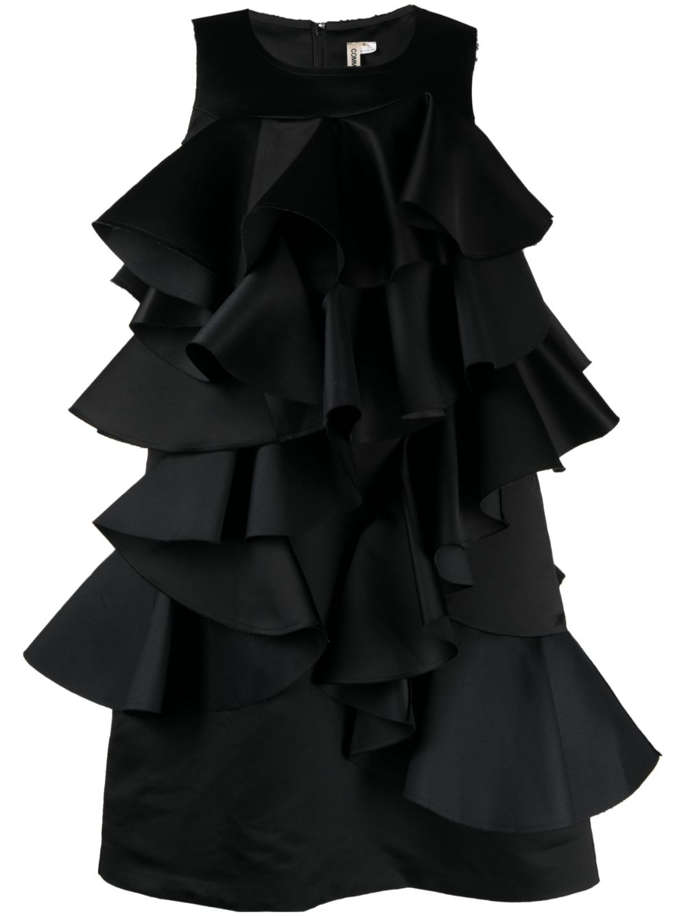 Comme Des Garçons Gerüschtes Kleid - Schwarz von Comme Des Garçons