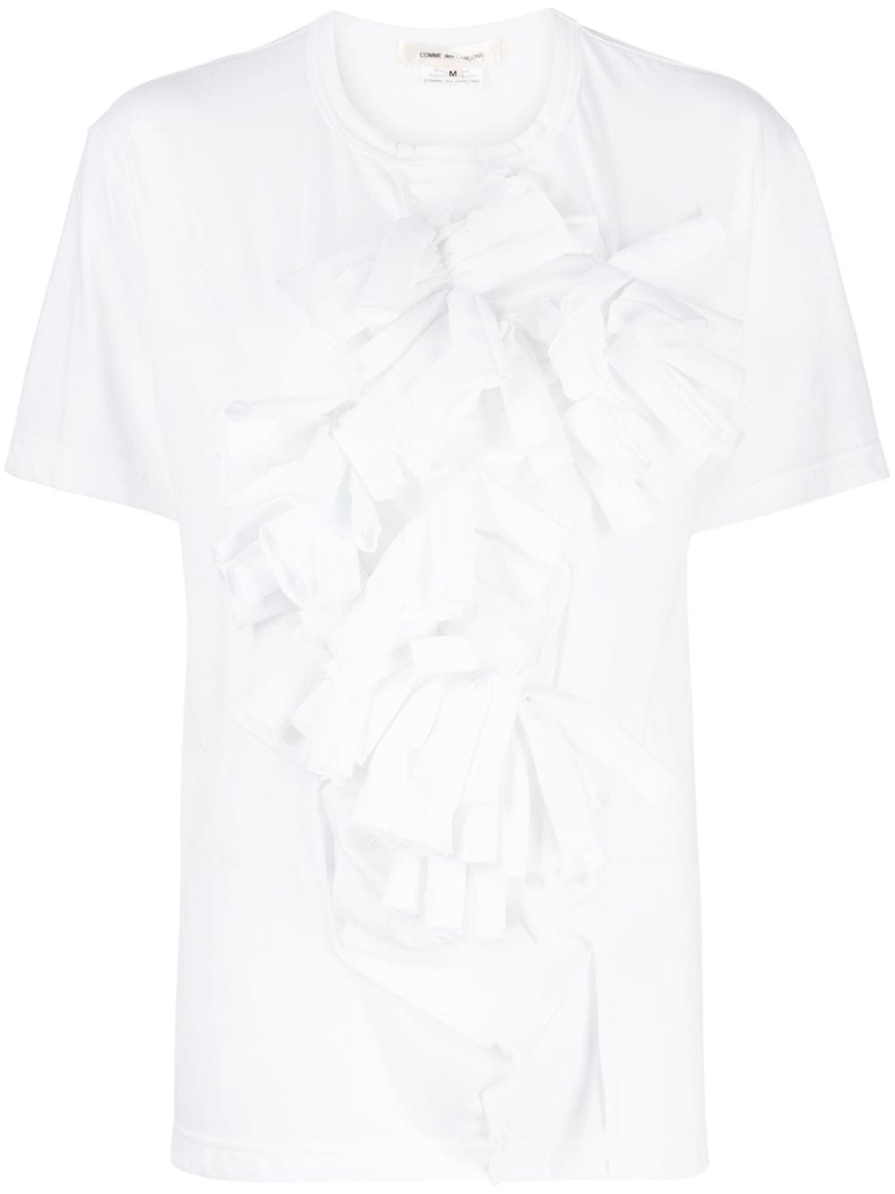 Comme Des Garçons T-Shirt mit Schleifenapplikation - Weiß von Comme Des Garçons