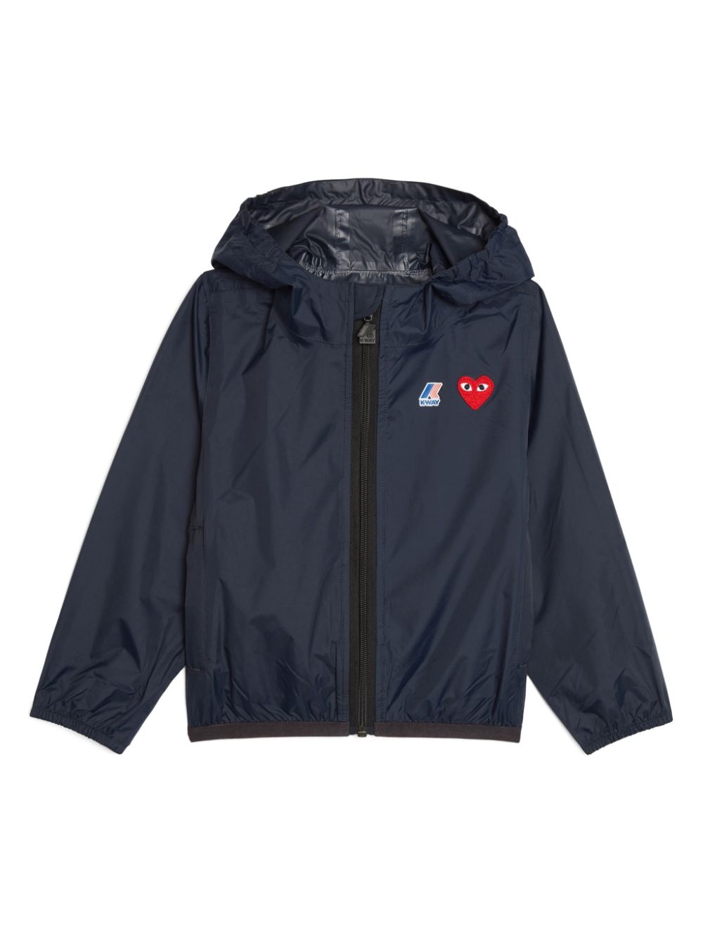 Comme Des Garçons x K-Way Regenjacke mit Logo-Applikation - Blau von Comme Des Garçons