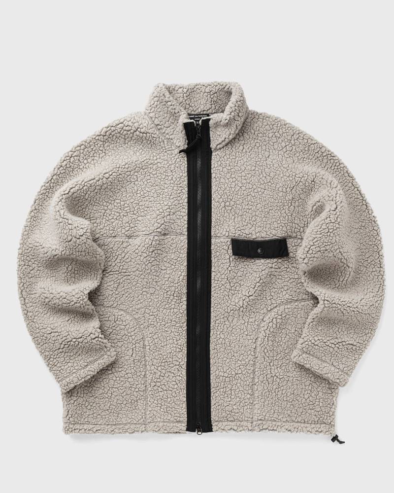 Comme des Garçons Homme FLEECE JACKET men Fleece Jackets grey in Größe:M von Comme des Garçons Homme