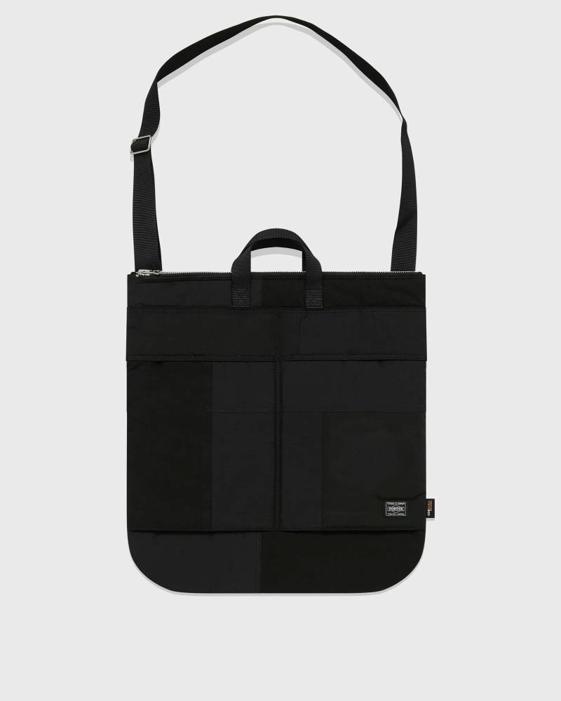 Comme des Garçons Homme X PORTER PATCHWORK HELMET BAG men Messenger & Crossbody Bags black in Größe:ONE SIZE von Comme des Garçons Homme