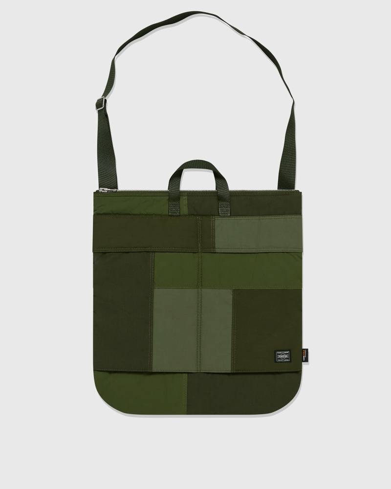 Comme des Garçons Homme X PORTER PATCHWORK HELMET BAG men Tote & Shopping Bags brown in Größe:ONE SIZE von Comme des Garçons Homme