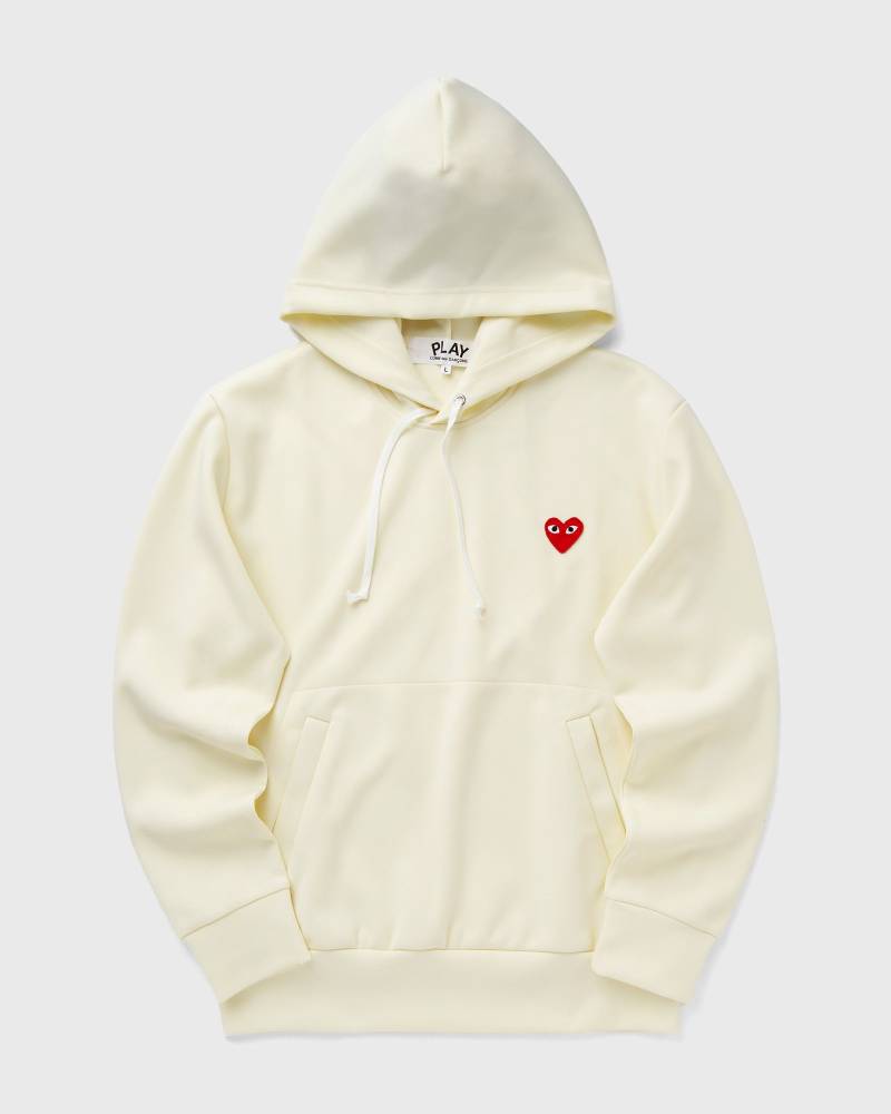 Comme des Garçons Play RED HEART EMBLEM SWEATSHIRT men Hoodies beige in Größe:XXL von Comme des Garçons Play