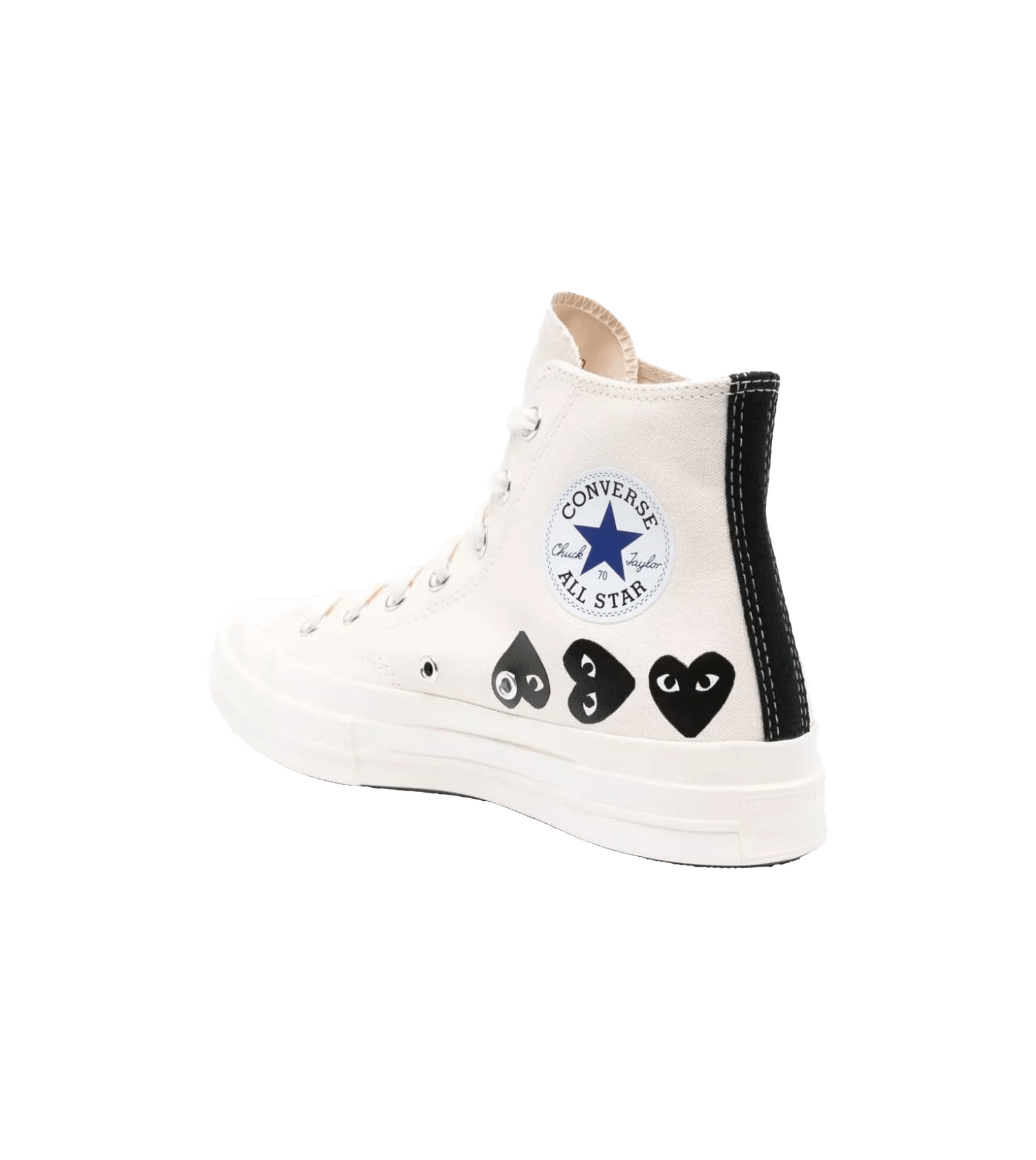 Comme des Garcons Play Sneakers - Multi Heart Converse Chuck Taylor 70 High-Top-Snea - Gr. 3 - in Beige - für Damen von Comme des Garcons Play