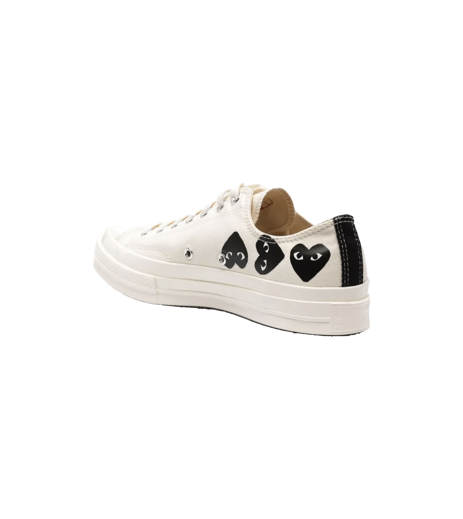 Comme des Garcons Play Sneakers - Multi Heart Converse Chuck Taylor 70 Low-Top-Sneak - Gr. 8 - in Beige - für Damen von Comme des Garcons Play