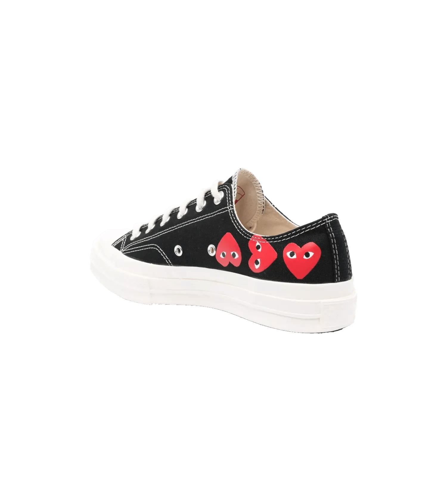 Comme des Garcons Play Sneakers - Multi Heart Converse Chuck Taylor 70 Low-Top-Sneak - Gr. 8 - in Schwarz - für Damen von Comme des Garcons Play