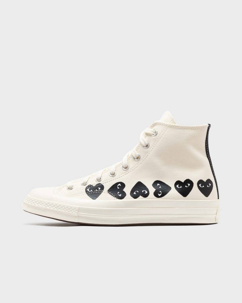 Comme des Garçons Play X CONVERSE Chuck Taylor 70 Multiheart High Top men High-& Midtop beige in Größe:40 von Comme des Garçons Play