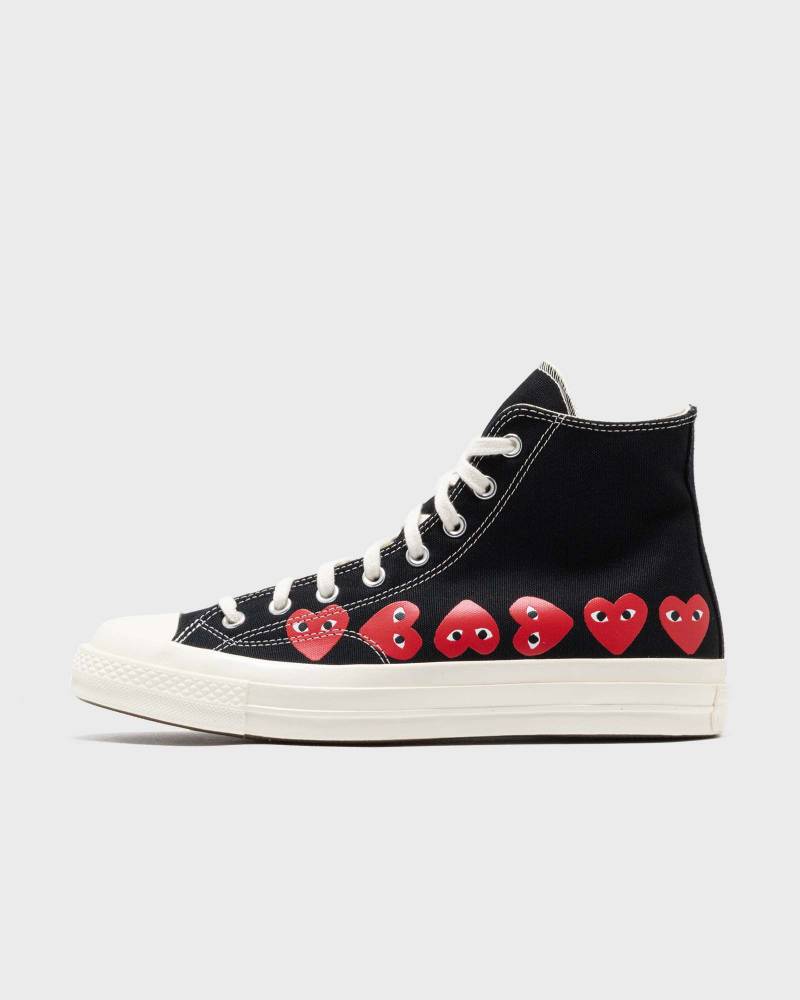 Comme des Garçons Play X CONVERSE Chuck Taylor 70 Multiheart High Top men High-& Midtop black in Größe:38 von Comme des Garçons Play