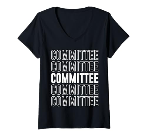 Damen Ausschuss T-Shirt mit V-Ausschnitt von Committee Apparel