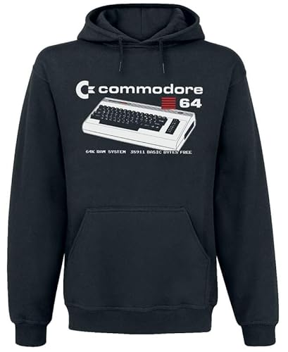 Commodore 64 64K RAM Hoodie Männer Kapuzenpullover schwarz L von Commodore 64