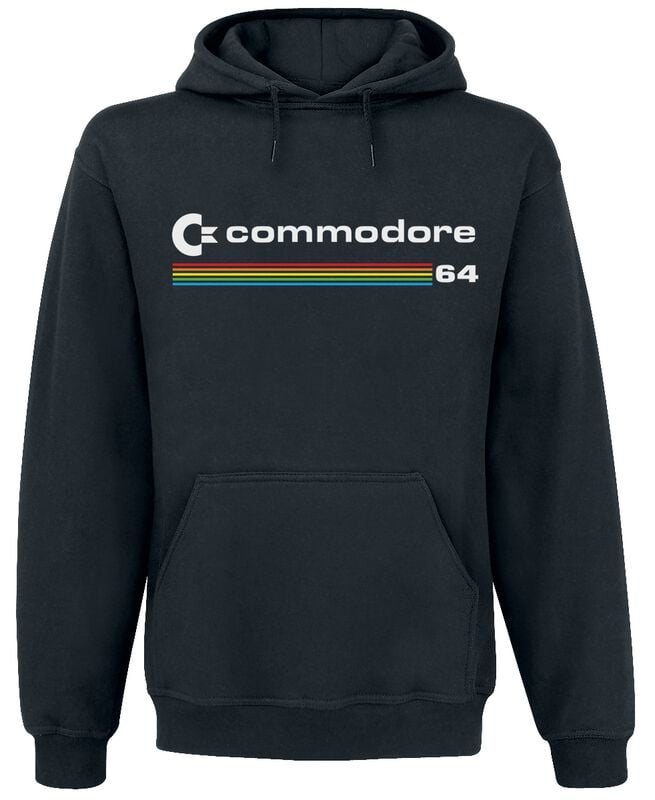 Commodore 64 - Gaming Kapuzenpullover - Commodore Logo Hoodie - S bis XXL - für Männer - Größe XXL - schwarz von Commodore 64