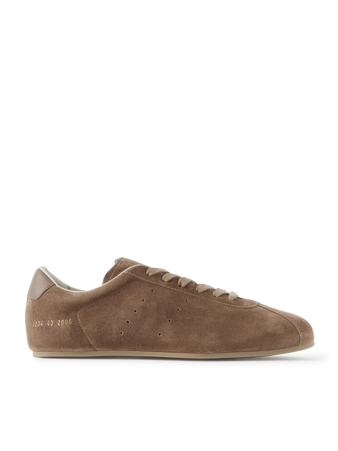 Common Projects - Driving Lo Profile Leather-Trimmed Suede Sneakers - Men - Brown - EU 46 von Common Projects