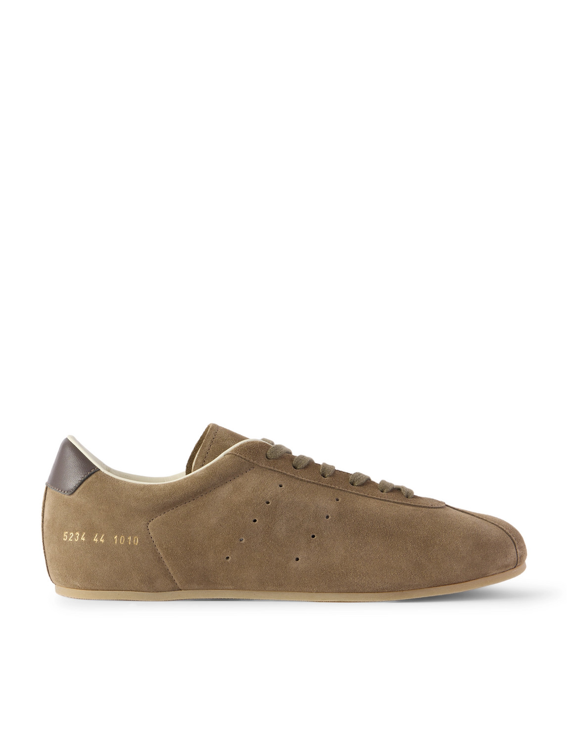 Common Projects - Driving Lo Profile Leather-Trimmed Suede Sneakers - Men - Green - EU 40 von Common Projects