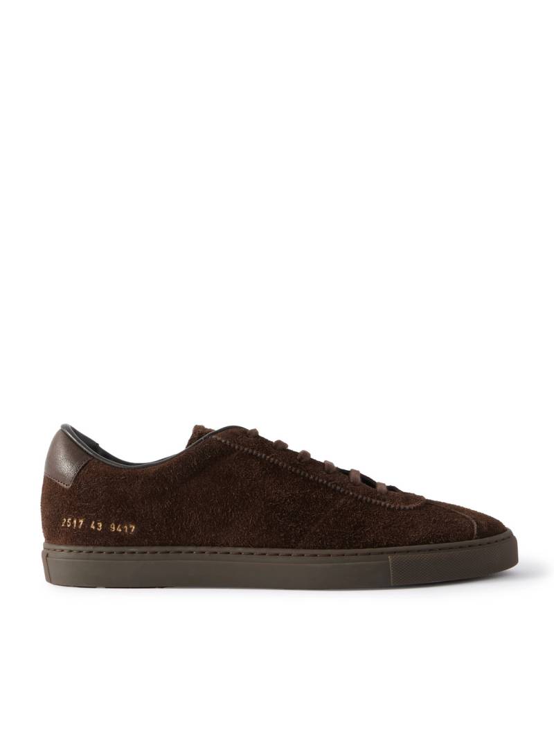 Common Projects - Field Trainer Brushed-Suede Sneakers - Men - Brown - EU 45 von Common Projects