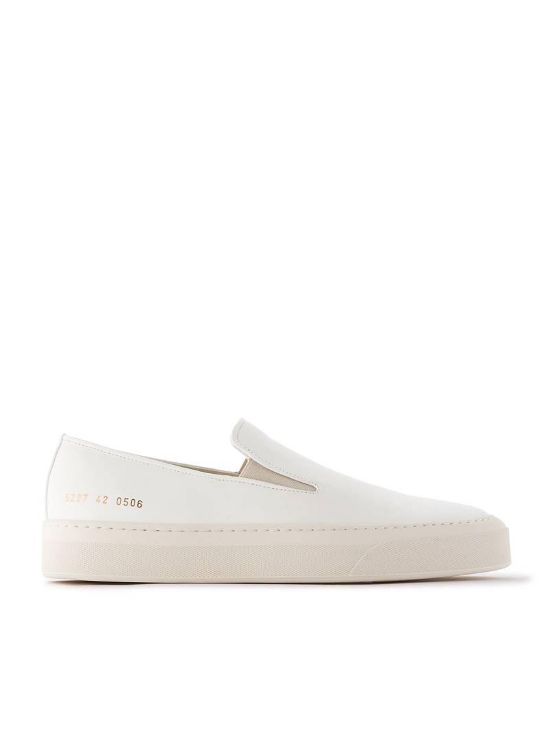 Common Projects - Leather Slip-On Sneakers - Men - White - EU 45 von Common Projects