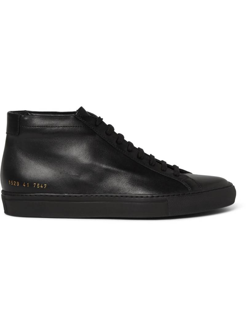 Common Projects - Original Achilles Leather High-Top Sneakers - Men - Black - EU 44 von Common Projects