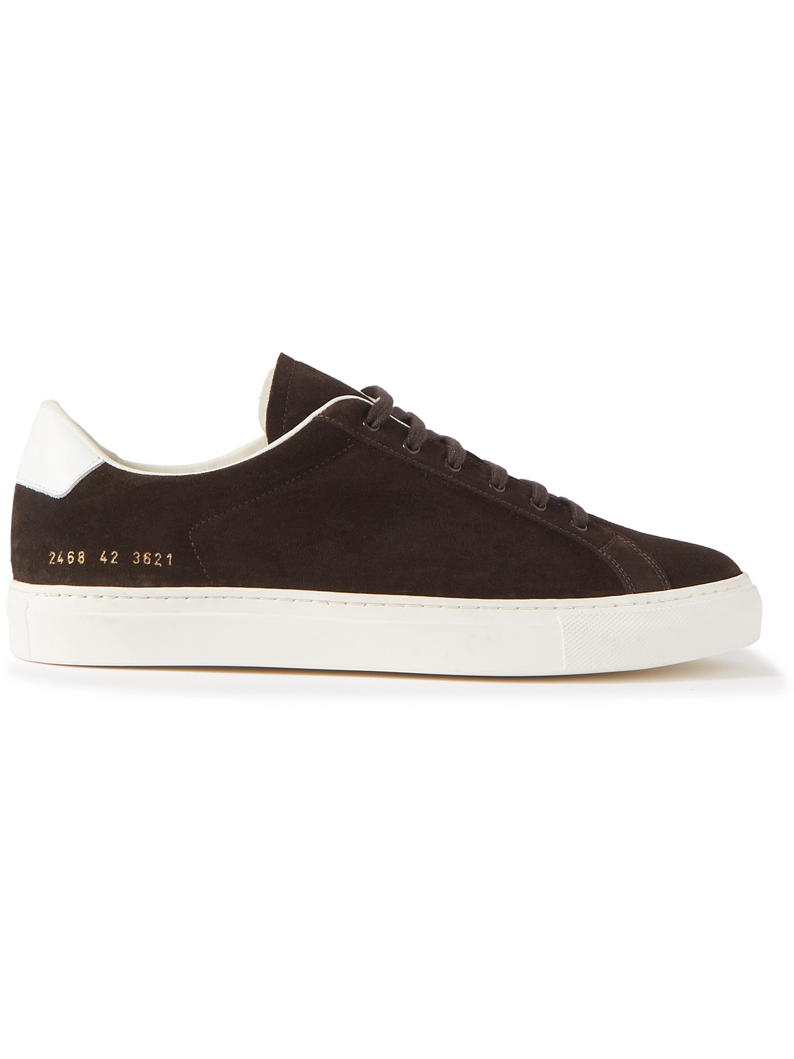 Common Projects - Retro Classic Leather-Trimmed Waxed-Suede Sneakers - Men - Brown - EU 41 Common Projects - Retro Classic Leather-Trimmed Waxed-Suede Sneakers - Men - Brown - EU 41 von Common Projects