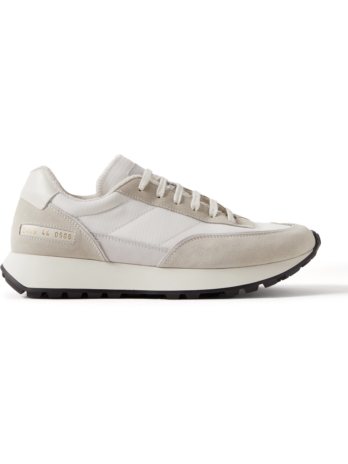 Common Projects - Track Classic Leather and Suede-Trimmed Ripstop Sneakers - Men - White - EU 42 von Common Projects