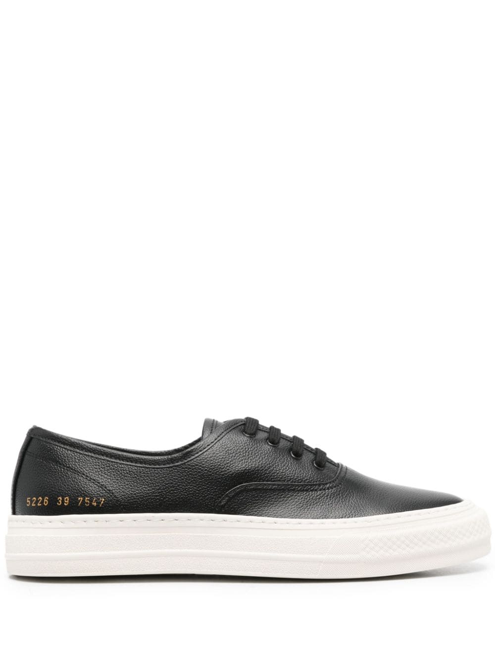 Common Projects logo-print leather sneakers - Schwarz von Common Projects