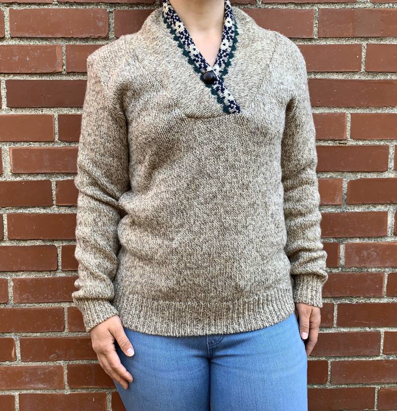 Vintage Casco Bay Traders Wollmischung Strickpullover Braun Und Damen Größe Klein von CommonThreadClothing