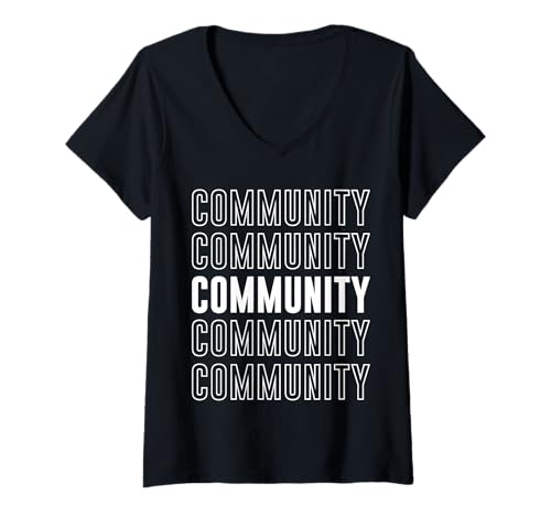 Damen Gemeinschaft T-Shirt mit V-Ausschnitt Damen Gemeinschaft T-Shirt mit V-Ausschnitt von Community Apparel