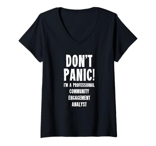 Damen Analyst für Community-Engagement T-Shirt mit V-Ausschnitt Damen Analyst für Community-Engagement T-Shirt mit V-Ausschnitt von Community Engagement Department Gifts
