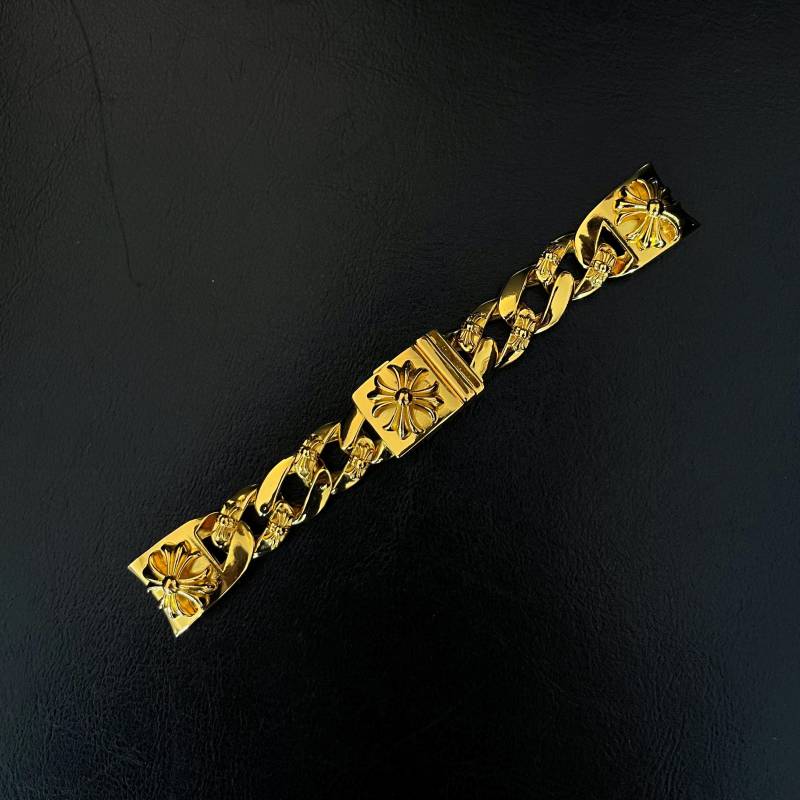 Ch Style Golden Uhrenarmband, Uhrenarmband Gold, Chrome Goth Kreuz Vintage, Einzigartiges Geschenk Für Sie & Ihn von ComoAtelier
