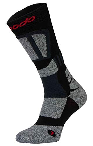 Comodo - Motorradsocken mit Protektoren | Funktionssocken für Sommer DRYTEX | Socken Motorrad für Motorradschuhe | Herren und Damen (Schwarzgrau, 43-45) von Comodo