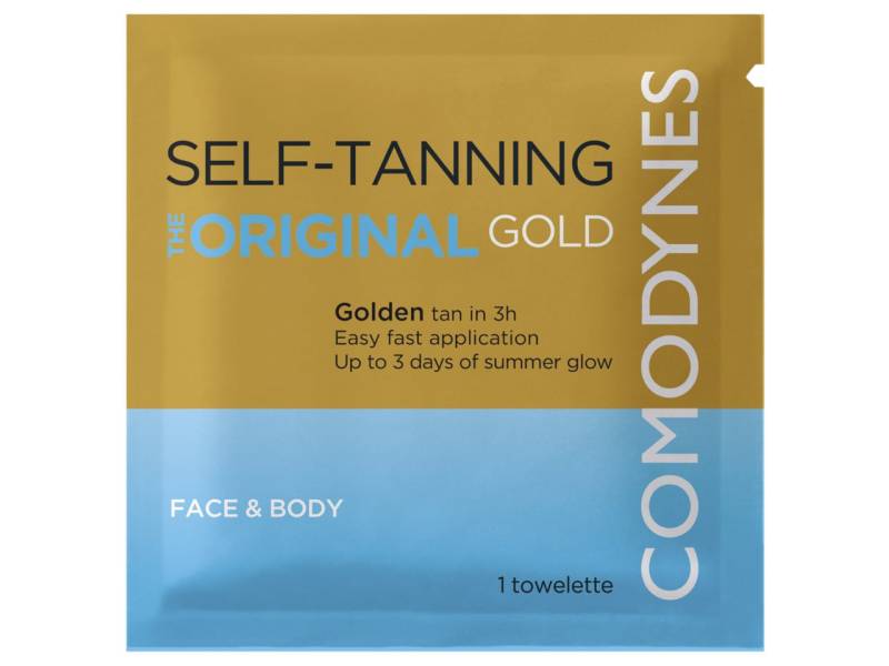 Comodynes Körperpflegemittel Self-Tanning Tücher Gold, Schnelle und natürliche Bräune: Verleiht in nur 3 von Comodynes