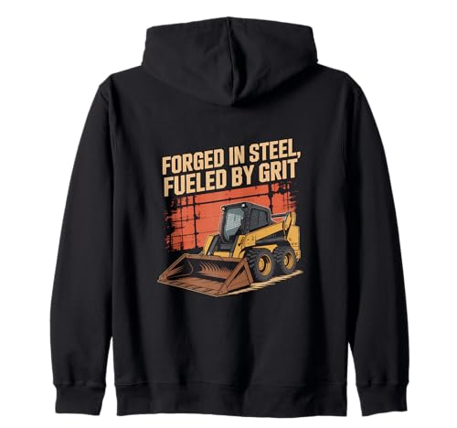 Skid Steer Boy Zero Turn Style und Skid Loader Kapuzenjacke Skid Steer Boy Zero Turn Style und Skid Loader Kapuzenjacke von Compact Utility Dirt Life Designs