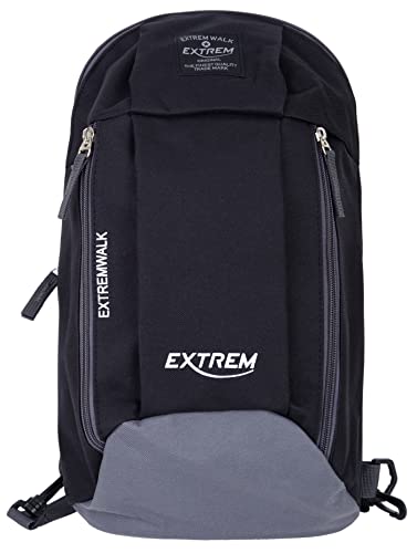 2-in-1 Cityrucksack und Schultertasche Rucksack wasserabweisend Day-Pack TascheHerren Damen Unisex verstellbar, Taschen Farbe:Schwarz von Compagno