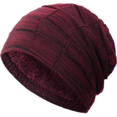 Compagno warm gefütterte Beanie Wintermütze Flechtmuster unifarben oder meliert Einheitsgröße Mütze Compagno warm gefütterte Beanie Wintermütze Flechtmuster unifarben oder meliert Einheitsgröße Mütze von Compagno