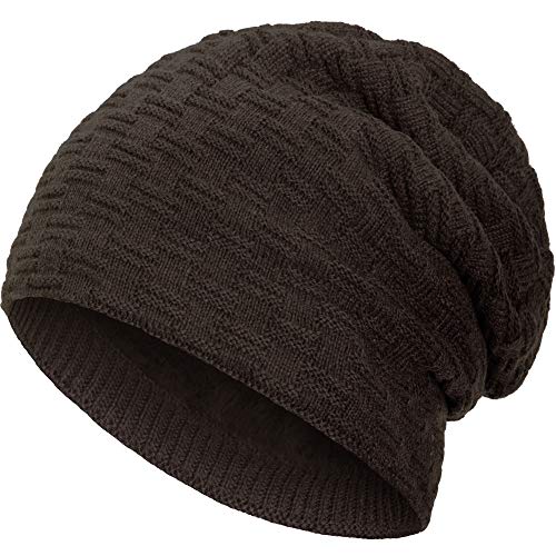 Compagno Gefütterte Mütze Herren Damen Wintermütze Beanie Strickmütze Winter Weihnachten Haube Hat Cap Männer Frauen von Compagno