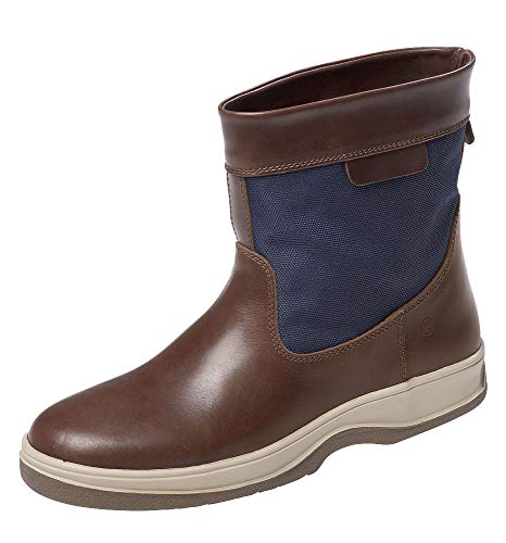 Segelstiefel Compatex kurz Farbe Navy/braun, Größe H: 41 von Compass