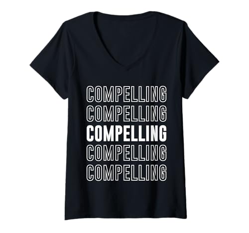 Damen Überzeugend T-Shirt mit V-Ausschnitt Damen Überzeugend T-Shirt mit V-Ausschnitt von Compelling Apparel