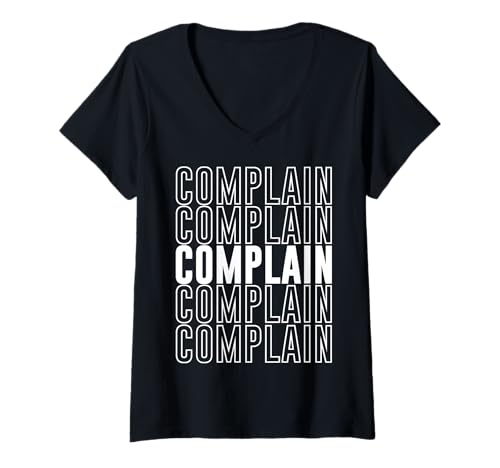 Damen Beschweren T-Shirt mit V-Ausschnitt Damen Beschweren T-Shirt mit V-Ausschnitt von Complain Apparel