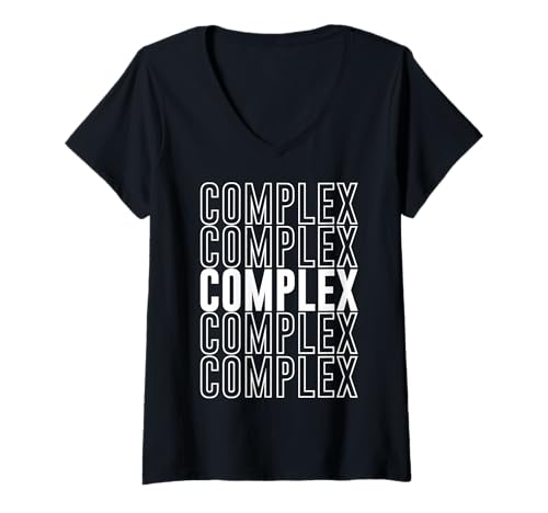 Damen Komplex T-Shirt mit V-Ausschnitt Damen Komplex T-Shirt mit V-Ausschnitt von Complex Apparel
