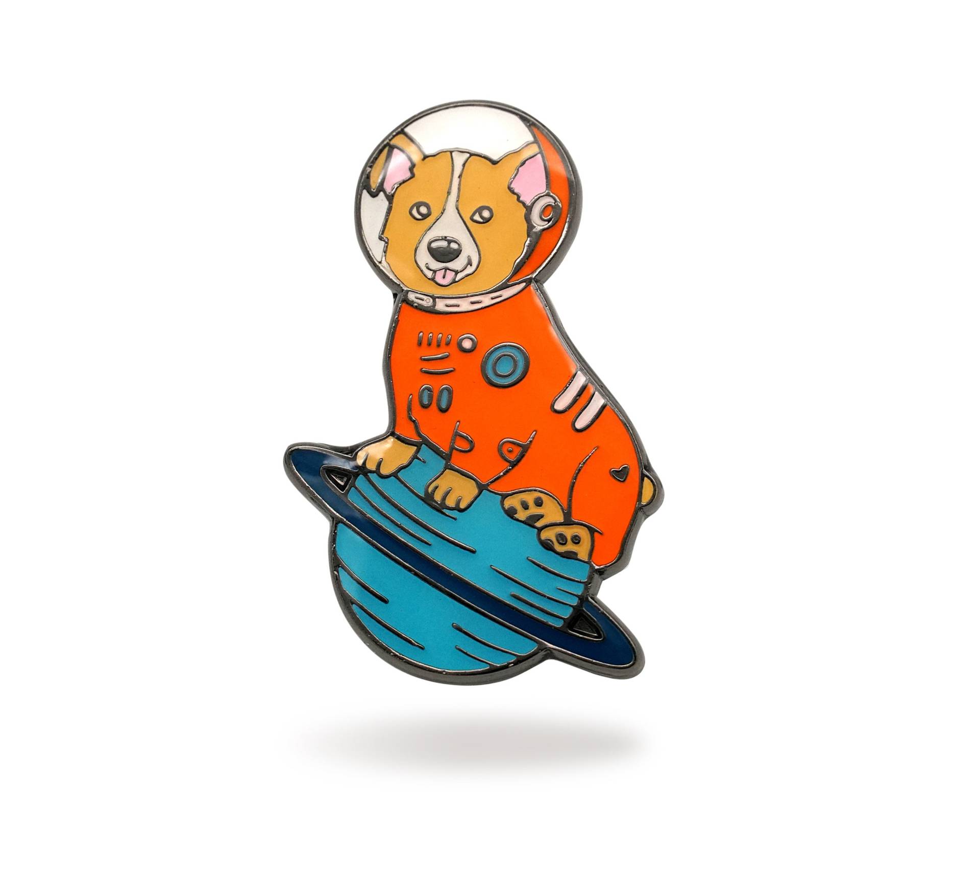 Corgis Astronaut Emaille Pin Weltall Hund Liebhaber Geschenk von Compoco