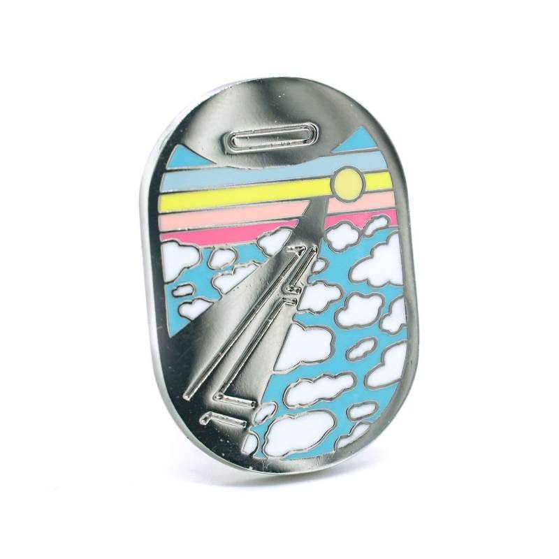 Flugzeug Fenster Ansicht Emaille Pin Abenteuer Reise Anstecknadel Flugzeug Fenster Ansicht Emaille Pin Abenteuer Reise Anstecknadel von Compoco