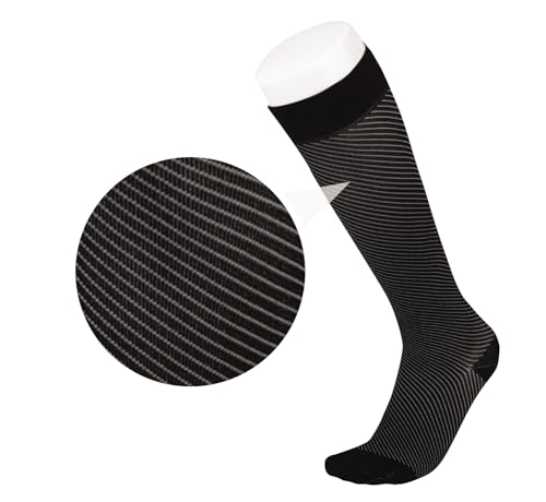 Compressana LIFESTYLE VIBE - Wadenstrümpfe - hohe Stützwirkung mit ca. 15-20 mmHg - Compression Support für Freizeit, Reise, Sport & Beruf - 1 Paar (groovy zebra, 05 / XL) von Compressana