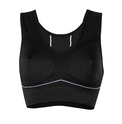 Compressana SPORT Support Bra - 190den compression support mit FIR Mikrofaser (schwarz, III, M/L) von Compressana