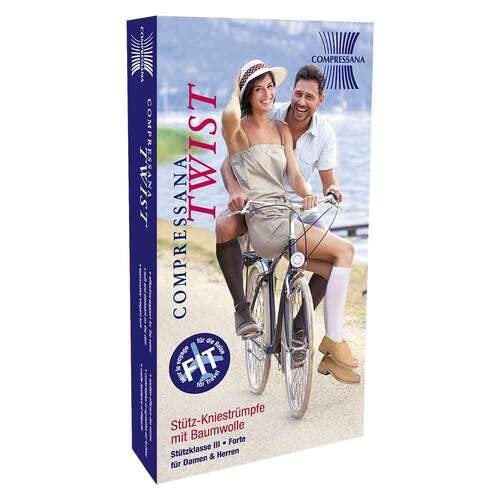 Compressana Twist St.Kniestr.38-40 Gr.2 nachtblau 2 St von Compressana