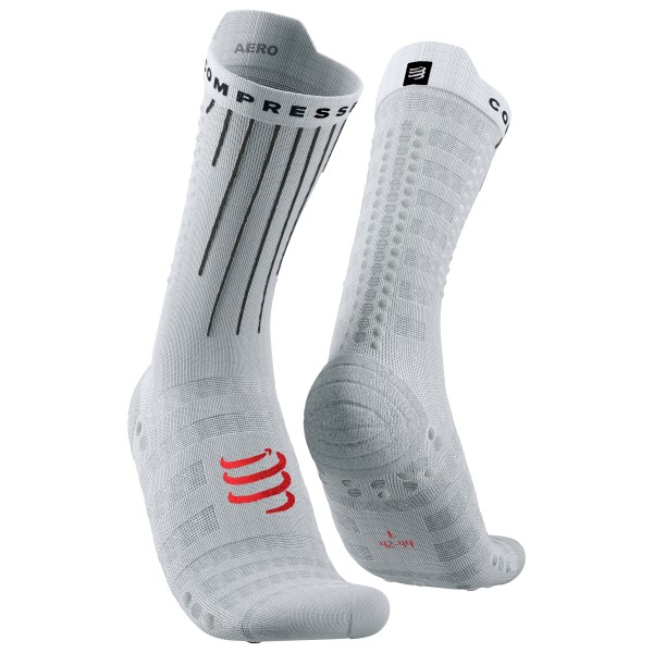 Compressport - Aero Socks - Radsocken Gr T4 - EU: 45-48 grau von Compressport