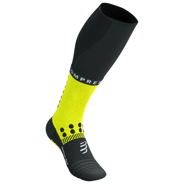 Compressport - Full Socks Winter Run - Kompressionssocken Gr T4 - EU: 45-48 schwarz von Compressport
