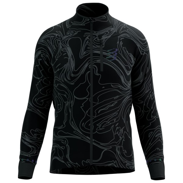 Compressport - Hurricane Windproof Jacket Aurora - Laufjacke Gr L schwarz von Compressport