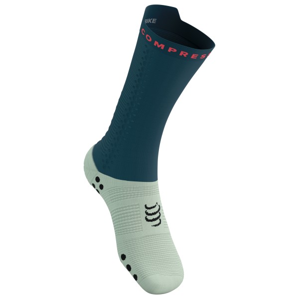 Compressport - Pro Racing Socks V4.0 Bike - Radsocken Gr T4 - EU: 45-48 blau von Compressport