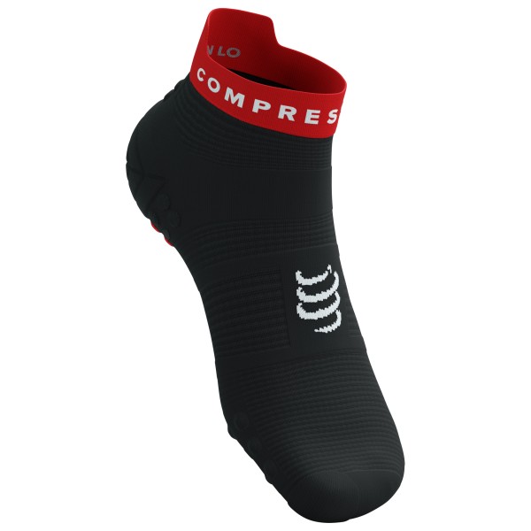 Compressport - Pro Racing Socks V4.0 Run Low - Laufsocken Gr T2 - EU 39-41 schwarz von Compressport
