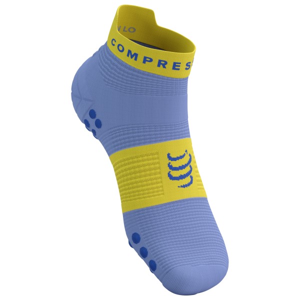 Compressport - Pro Racing Socks V4.0 Run Low - Laufsocken Gr T2 - EU: 39-41 blau von Compressport